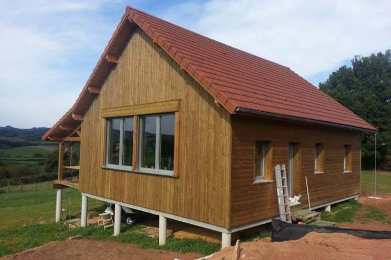 Maison en ossature bois à Buffières dans le Rhône