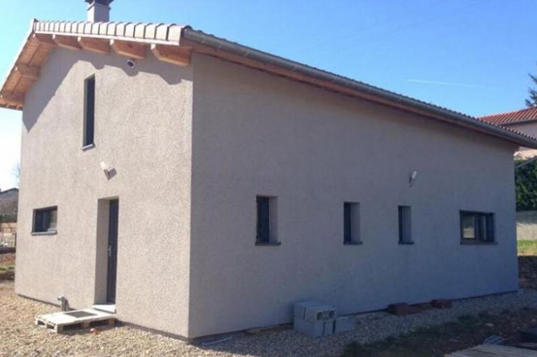 Maison en ossature bois à Lachassagne dans le Rhône